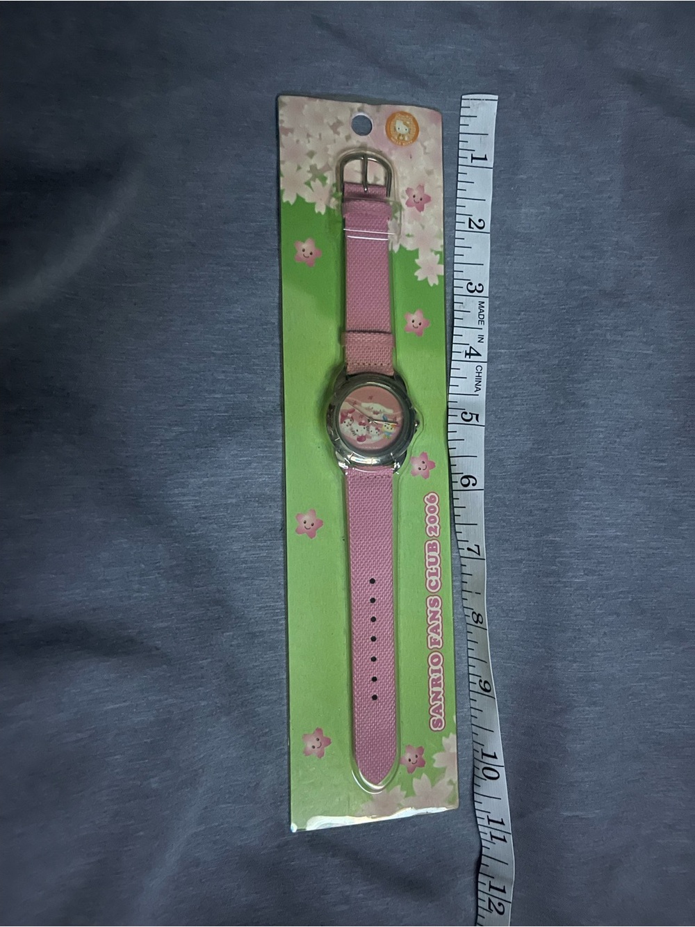 NOS Vintage 2006 Sanrio Fans Club promotional wristwatch Hello Kitty Analog Pink - Picture 5 of 9